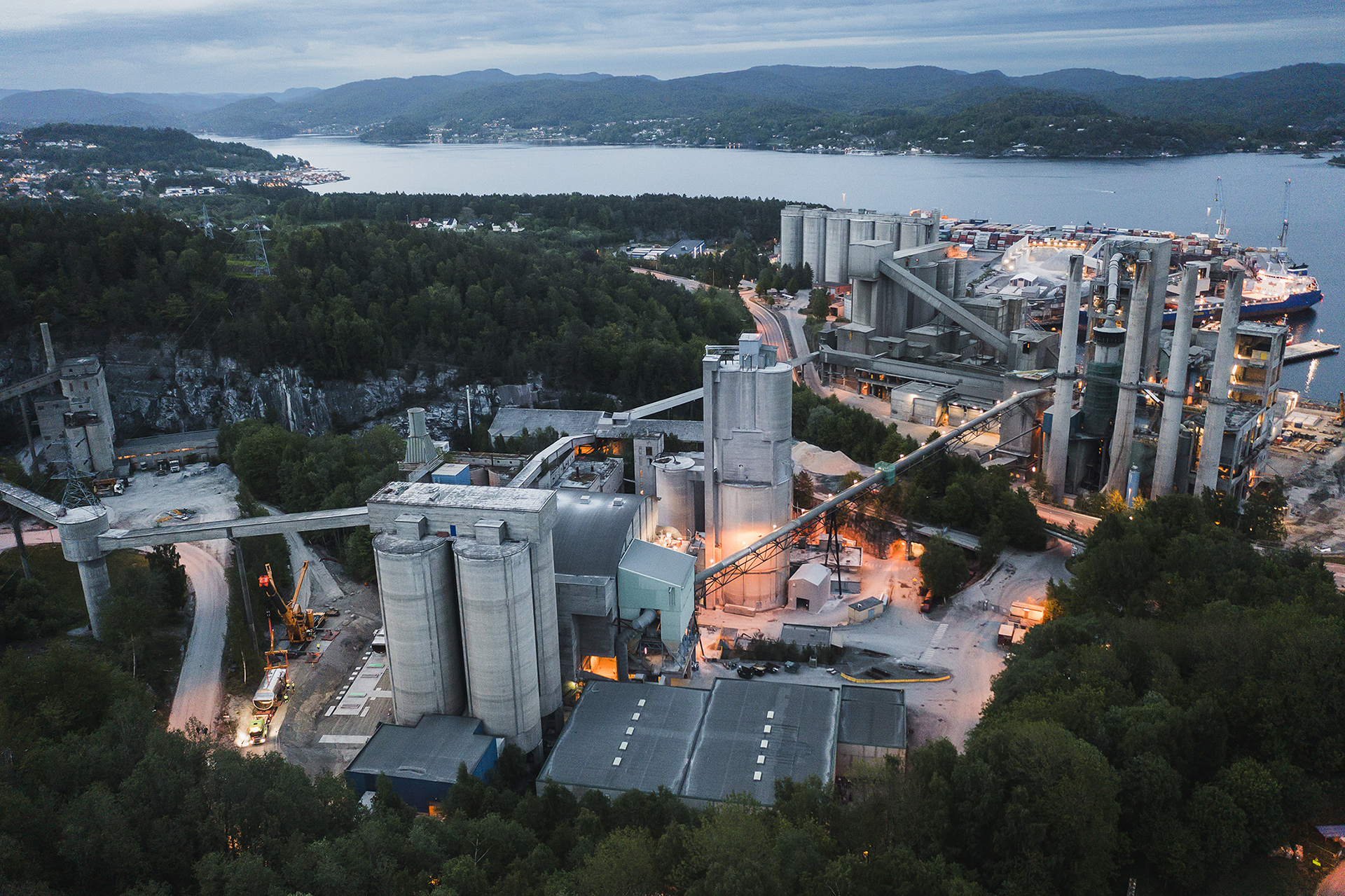 A state-of-the-art CCS facility being built at Norcem in Brevik.