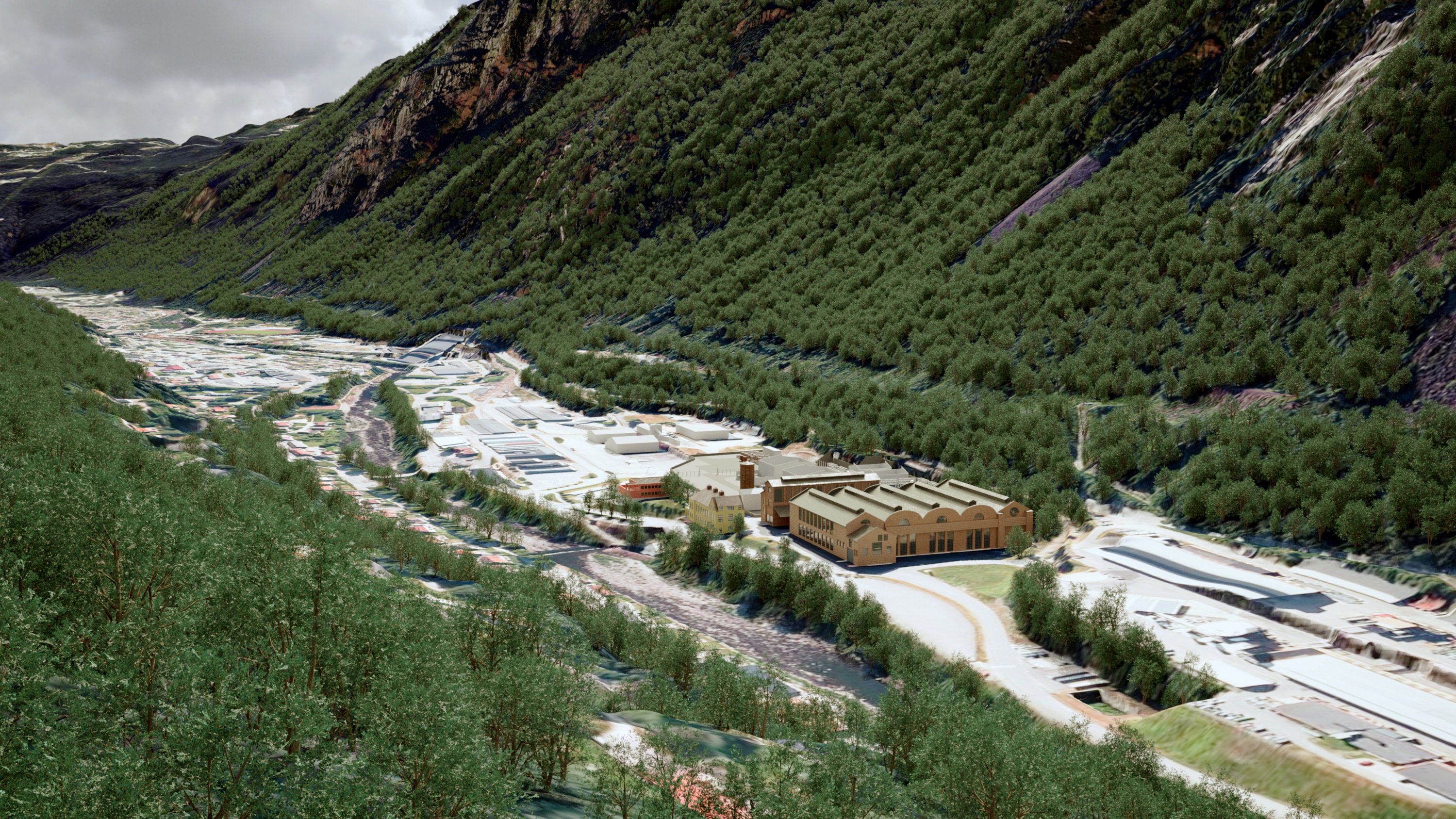 Aker Horizons' new production facility for green hydrogen in Rjukan.